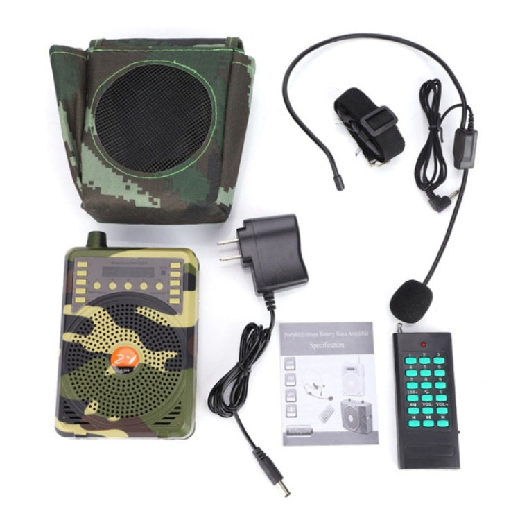 48W Wireless Bluetooth Voice Amplifier with Remote Control Supports USB/TF Card Playback US Plug(Camouflage) - Midrange Speaker & Frequency Divider by PMC TechLife | Online Shopping South Africa | PMC TechLife | Buy Now Pay Later Mobicred