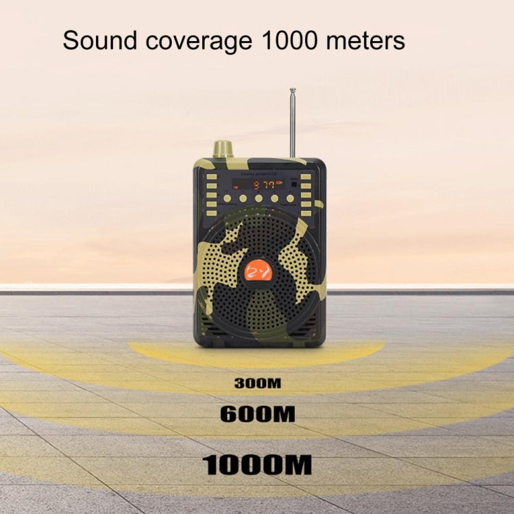 48W Wireless Bluetooth Voice Amplifier with Remote Control Supports USB/TF Card Playback EU Plug(Camouflage) - Midrange Speaker & Frequency Divider by PMC TechLife | Online Shopping South Africa | PMC TechLife | Buy Now Pay Later Mobicred