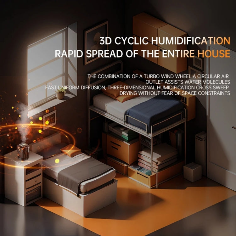 3L Smart Spray Humidifier Three-hole Spray With Night Light, Spec: Rechargeable 3000mAh - free shipping - PMC TechLife - Order now!