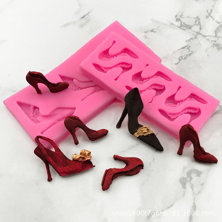 High Heels Sandals Silicone Mold 3D Chocolate Cake Glue Pendant Plaster Mold, Spec: Large - free shipping - PMC TechLife - Order now!