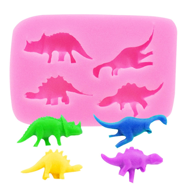 Dinosaur Silicone Mold Fondant Chocolate Cake Decoration Mold(Pink) - Food Molds by PMC TechLife | Online Shopping South Africa | PMC TechLife