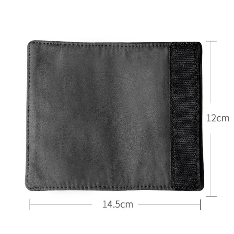 1pair Car Door Handle Decorative Anti-Scratch Cover Car Slippery Leather Inner Door Handle Protective Cover(Black) - Car Interior Mouldings by PMC TechLife | Online Shopping South Africa | PMC TechLife | Buy Now Pay Later Mobicred