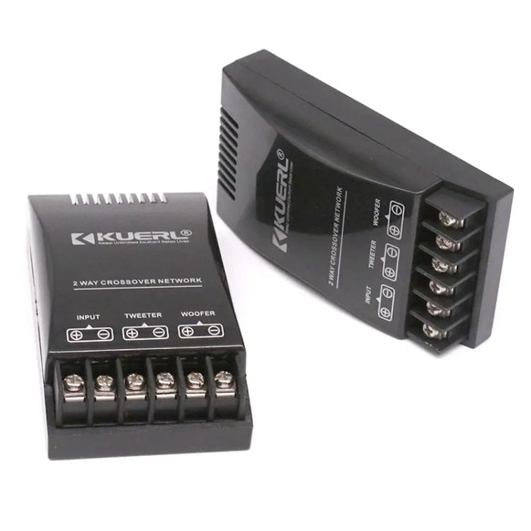 KUERL 2 Way Car Audio Frequency Divider Stereo Car Speaker Crossover Filter - free shipping - PMC TechLife - Order now!