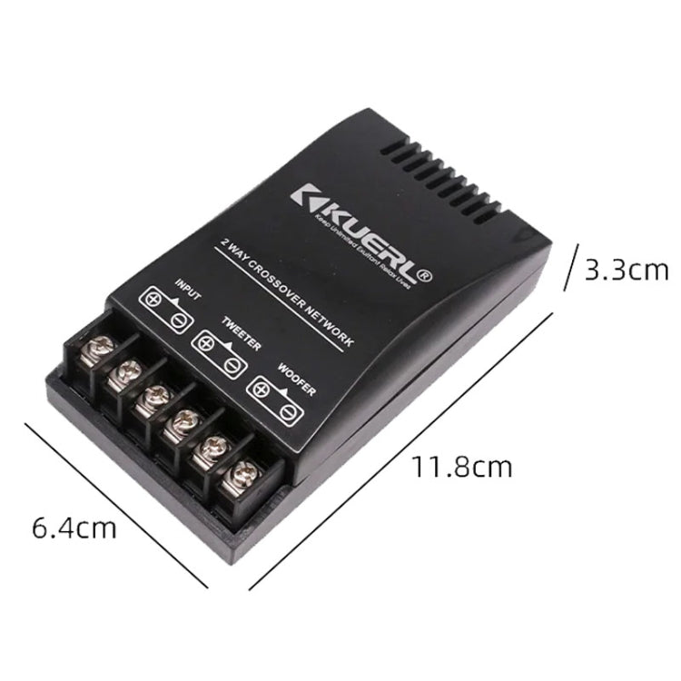 KUERL 2 Way Car Audio Frequency Divider Stereo Car Speaker Crossover Filter - free shipping - PMC TechLife - Order now!