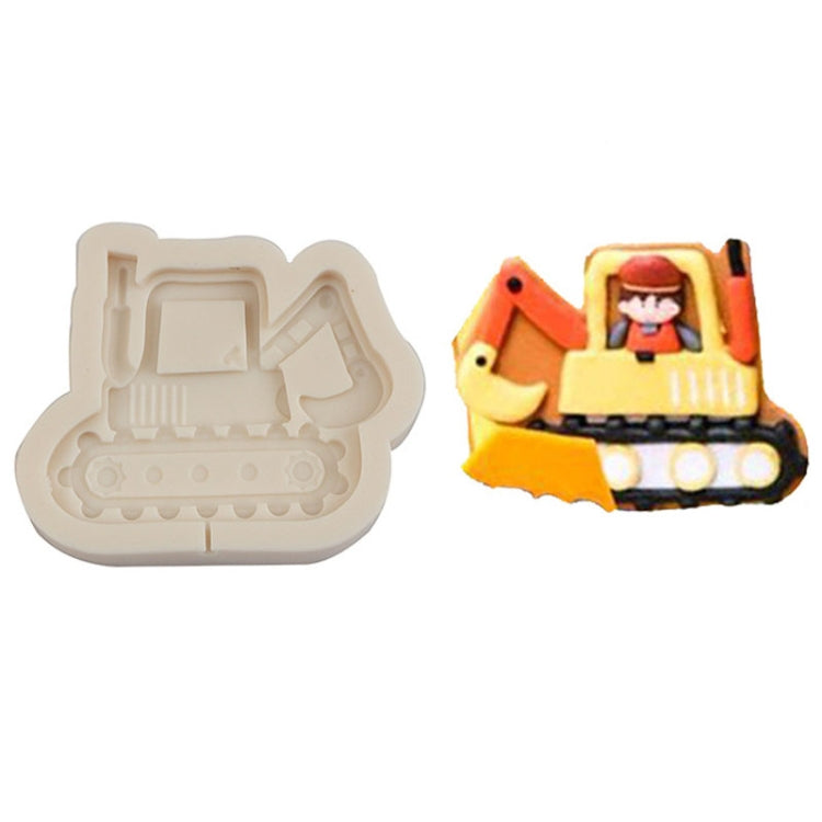 Cartoon Construction Site Tools Engineering Car Cake Decoration Molds, Specification: MK-3057 (Light Gray) - Food Molds by PMC TechLife | Online Shopping South Africa | PMC TechLife