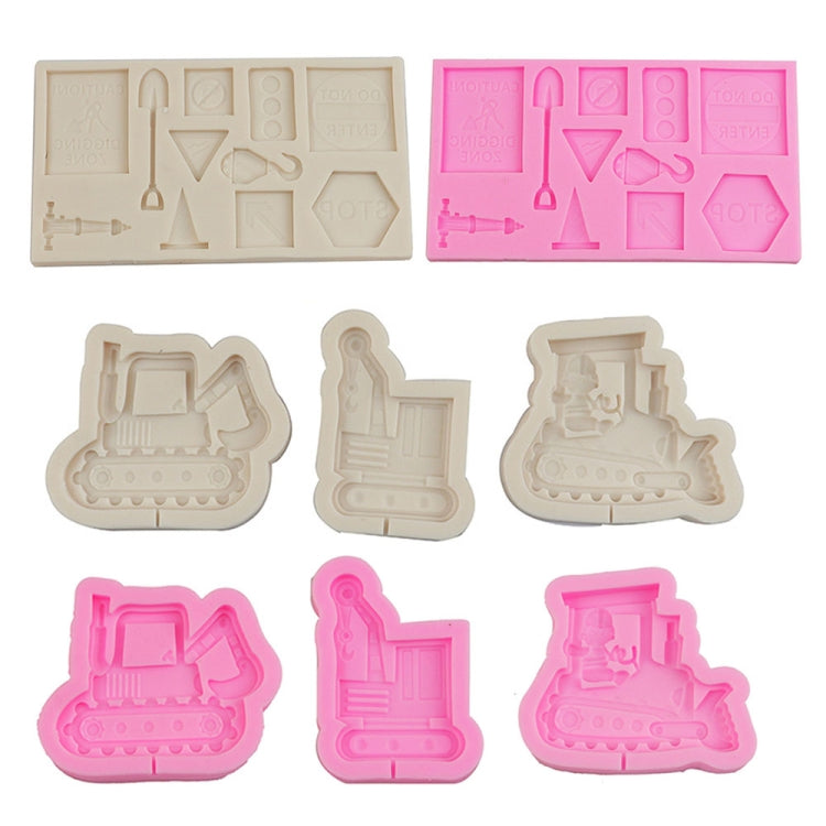 Cartoon Construction Site Tools Engineering Car Cake Decoration Molds, Specification: MK-3055 (Light Gray) - Food Molds by PMC TechLife | Online Shopping South Africa | PMC TechLife