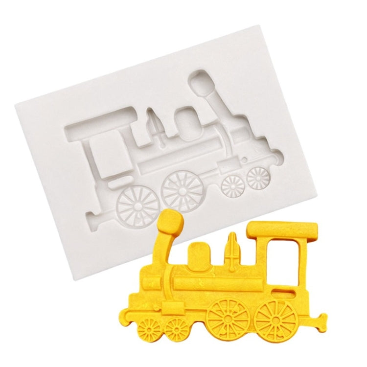 Classic Car Train Silicone Fondant Cake Mold Baking Decoration Tools(Gray) - Food Molds by PMC TechLife | Online Shopping South Africa | PMC TechLife | Buy Now Pay Later Mobicred
