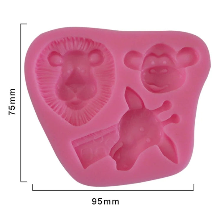 Cartoon Three-dimensional Animals Fondant Silicone Mold Cake Decorating Baking Tools, Specification: 0599 - free shipping - PMC TechLife - Order now!