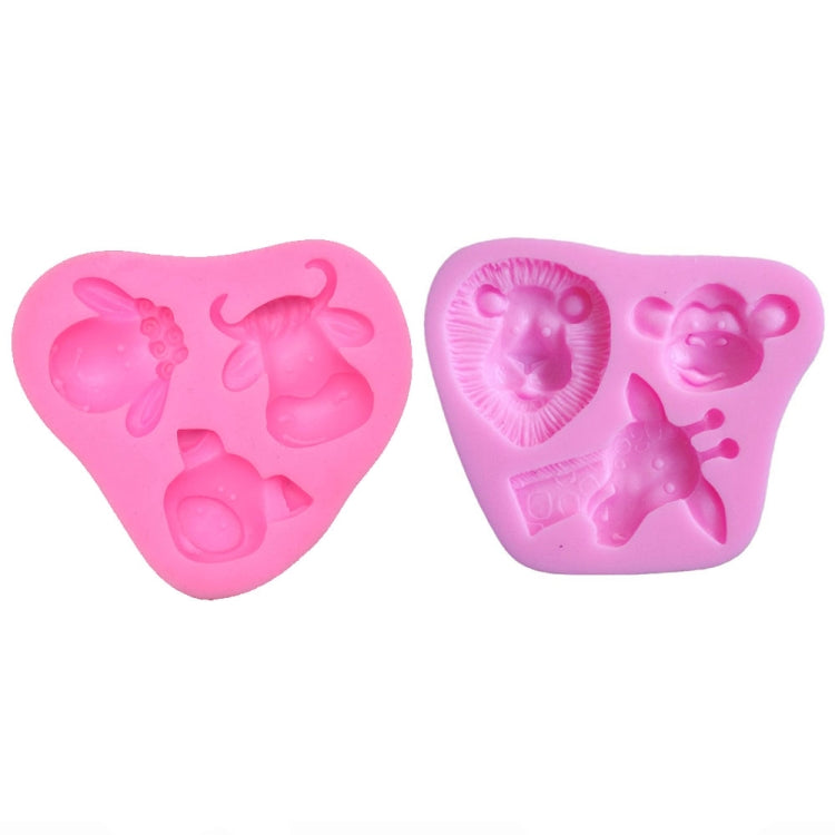 Cartoon Three-dimensional Animals Fondant Silicone Mold Cake Decorating Baking Tools, Specification: 0599 - free shipping - PMC TechLife - Order now!