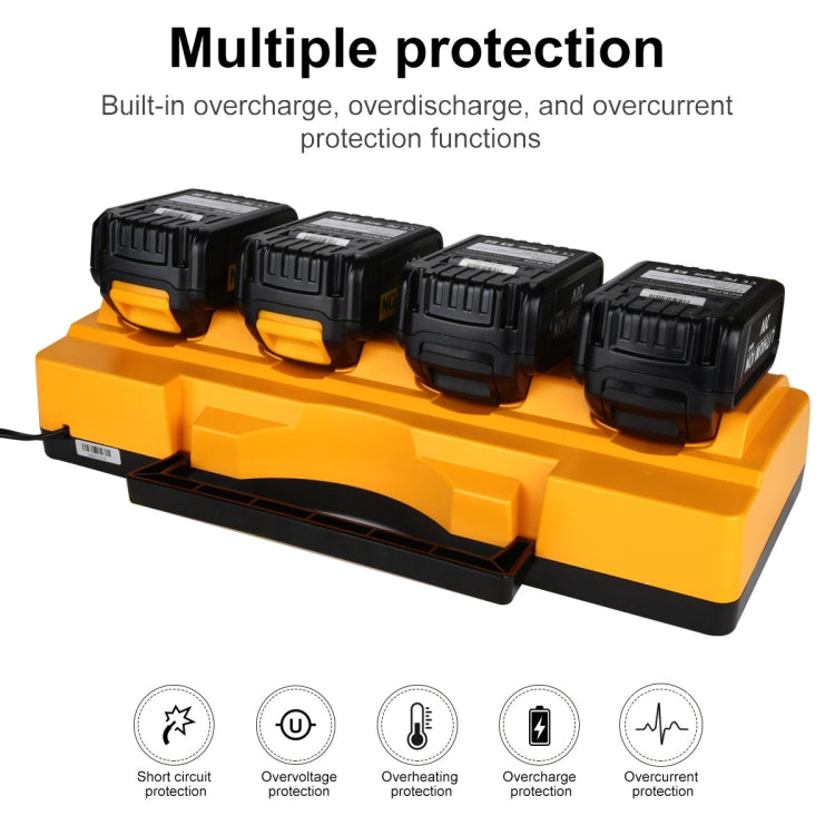 DCB104 Portable Fast Charger 12V-20V Electric Tool Lithium Battery Charger, For Dewalt DCB127 / DCB200 / DCB205 / DCB206, Plug: EU - free shipping - PMc TechLife - Order now!