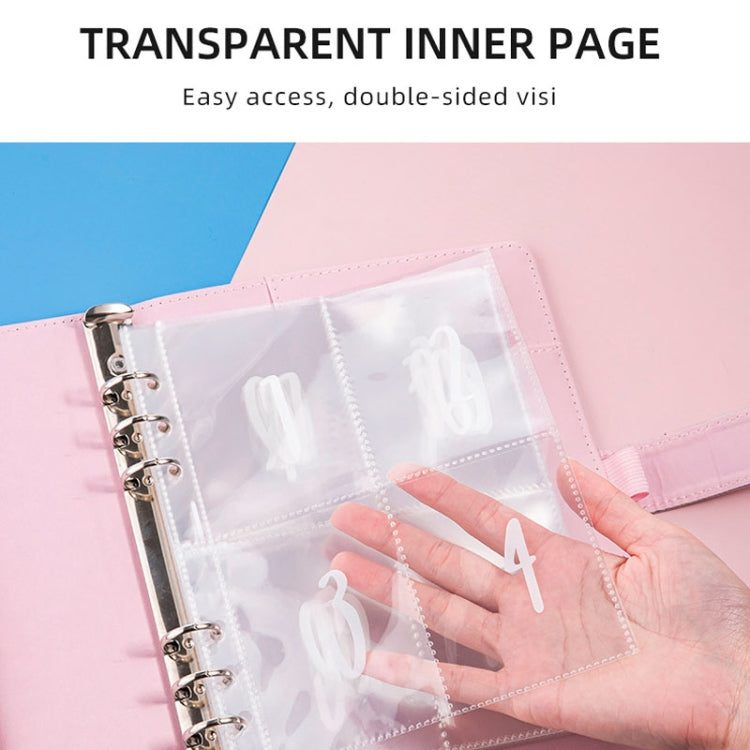 100 Day Savings Challenge A5 Loose Leaf Cash Budget Notebook(Black Gold) - Notebooks by PMC TechLife | Online Shopping South Africa | PMC TechLife