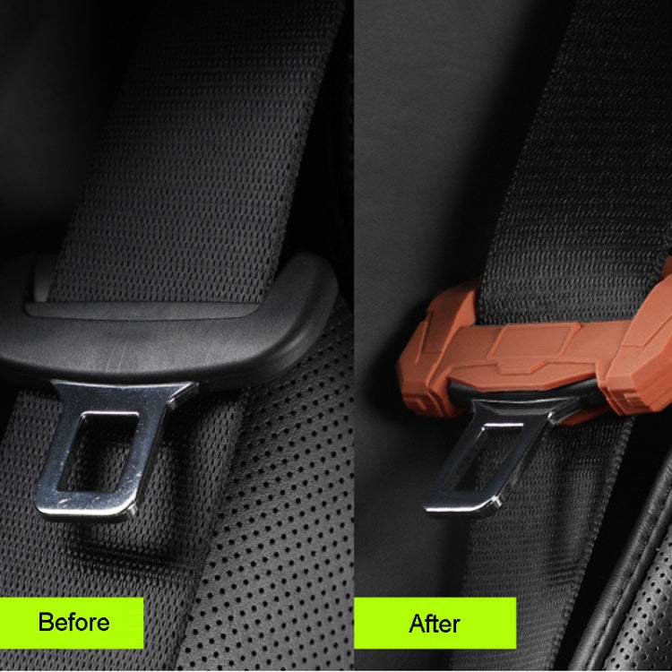 Small Car Seatbelt Buckle Protective Cover Anti Scratch Silicone Protector For Safety Belt Plugs(Black) - Seat Belts & Padding by PMC TechLife | Online Shopping South Africa | PMC TechLife | Buy Now Pay Later Mobicred