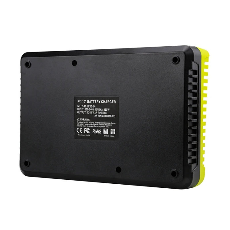 For RYOBI P108 / P117 12-18V Lithium Nickel Battery Dual Port Charger, Plug: EU - Electric Saws & Accessories by PMc TechLife | Online Shopping South Africa | PMc TechLife | Buy Now Pay Later Mobicred