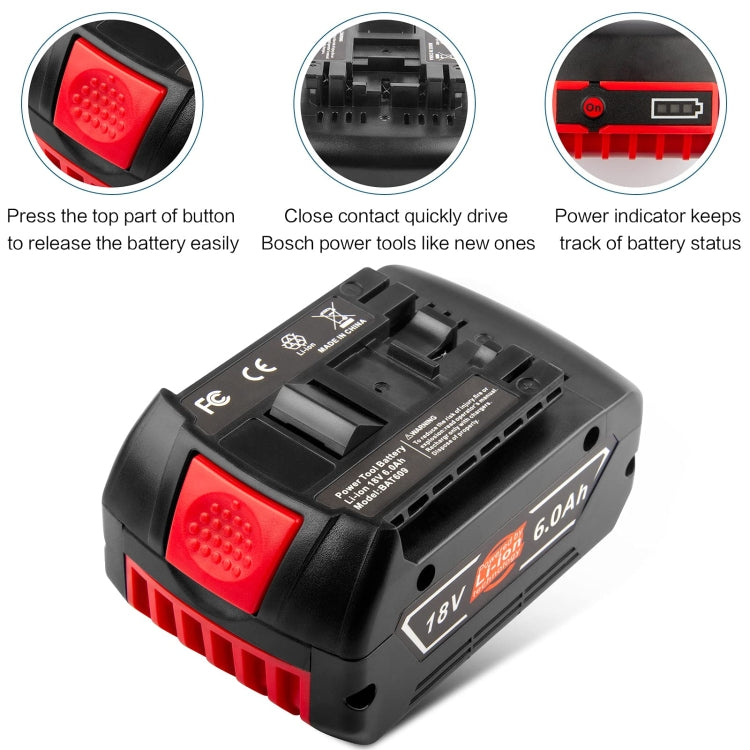 3000mAh 18V Electric Tool Battery Electrical Drilling Spare Battery, For Bosch BSH180 / CAG180-01 / CCS180 / CCS180B / CCS180K - free shipping - PMc TechLife - Order now!