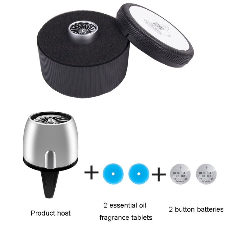 Car Fragrance Super Engine Car Air Conditioning Aroma Diffuser Outlet Ornament, Model: Gray Titanium Blue Light - Air Freshener by PMC TechLife | Online Shopping South Africa | PMC TechLife | Buy Now Pay Later Mobicred