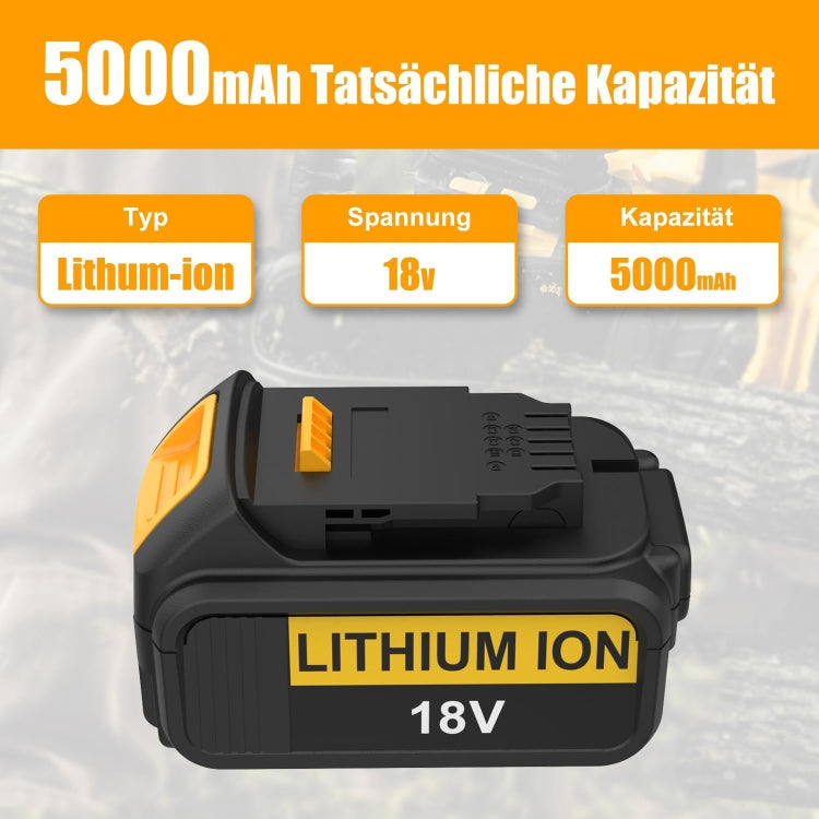 5000mAh For Dewalt DCB180 / DCB181 / DCB200 18V Electrical Tools Spare Battery - Electric Saws & Accessories by PMc TechLife | Online Shopping South Africa | PMc TechLife | Buy Now Pay Later Mobicred