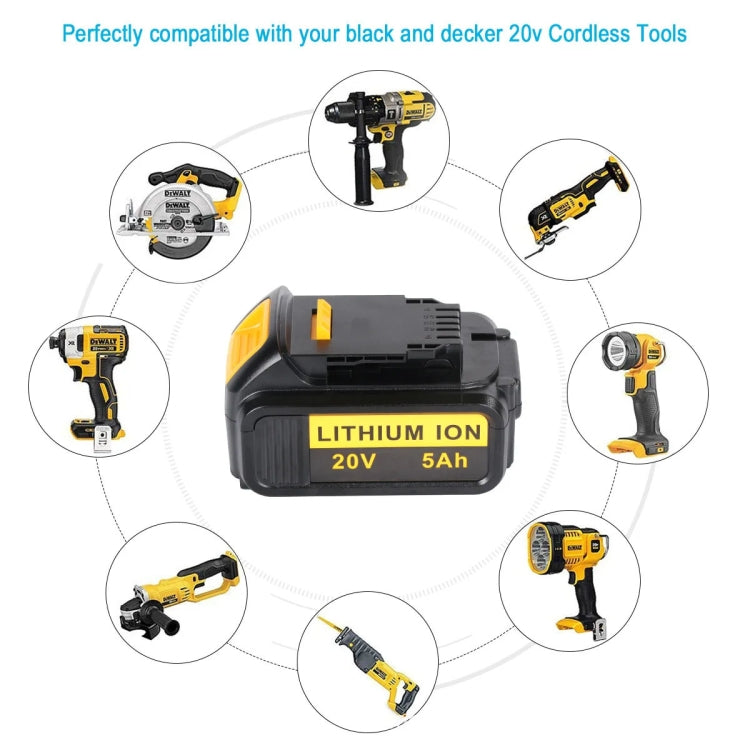 6000mAh For Dewalt DCB180 / DCB181 / DCB200 20V Electrical Tools Spare Battery - Electric Saws & Accessories by PMc TechLife | Online Shopping South Africa | PMc TechLife | Buy Now Pay Later Mobicred