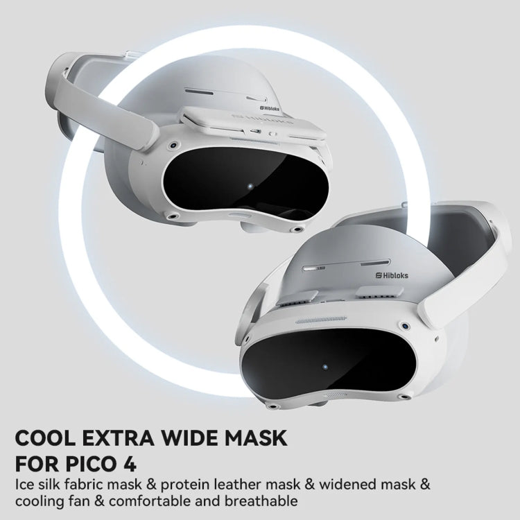 For PICO 4 Hibloks VR Glasses Face Cushion Protector Pad With Fan, Spec: 2pcs PU Cotton - free shipping - PMC TechLife - Order now!
