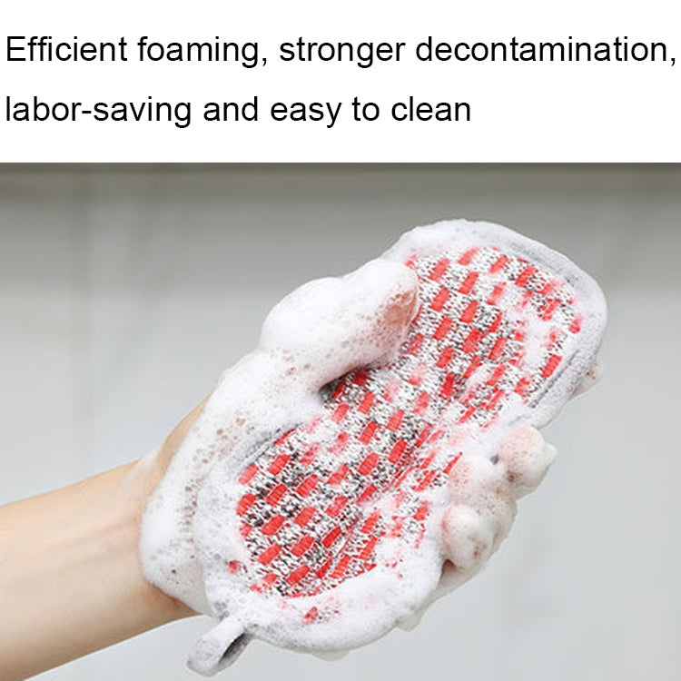 5pcs Double-sided Absorbent Kitchen Dishwashing Sponge Multifunctional Cleaning Rag, Style: Gray - Cleaning Tools by PMC TechLife | Online Shopping South Africa | PMC TechLife | Buy Now Pay Later Mobicred
