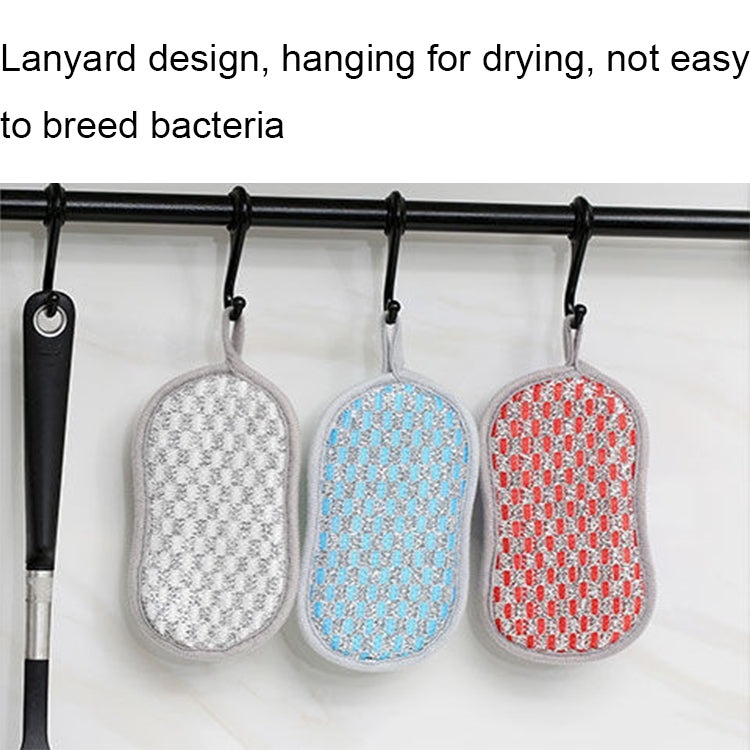 5pcs Double-sided Absorbent Kitchen Dishwashing Sponge Multifunctional Cleaning Rag, Style: Blue - Cleaning Tools by PMC TechLife | Online Shopping South Africa | PMC TechLife | Buy Now Pay Later Mobicred