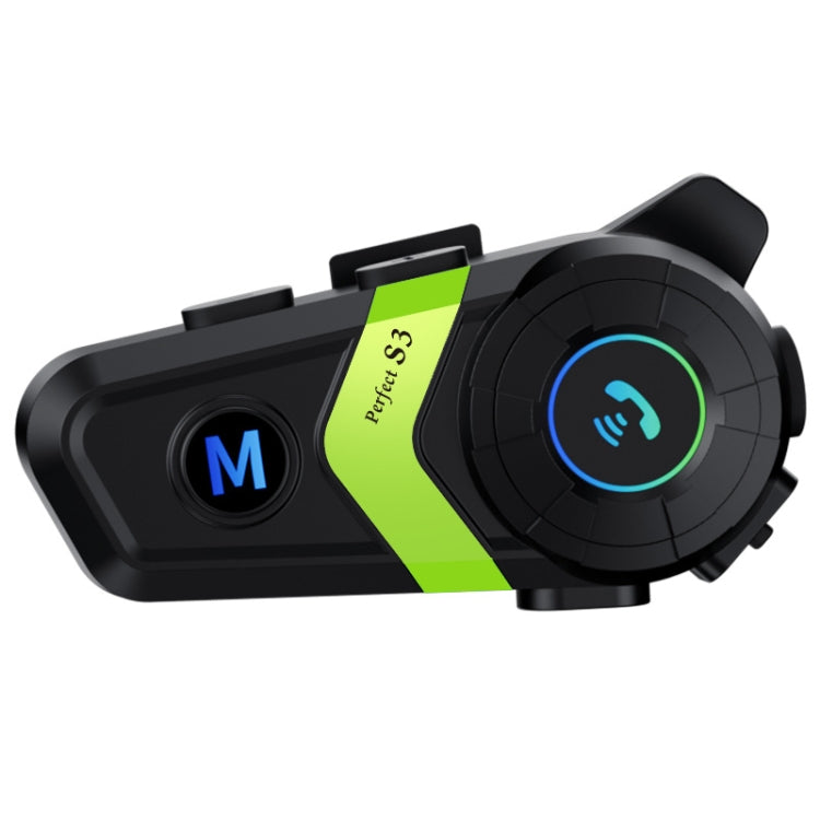S3 Motorcycle Helmet Bluetooth Headset For Full and Half Helmets(Green) - Motorcycle Walkie Talkie by PMC TechLife | Online Shopping South Africa | PMC TechLife | Buy Now Pay Later Mobicred