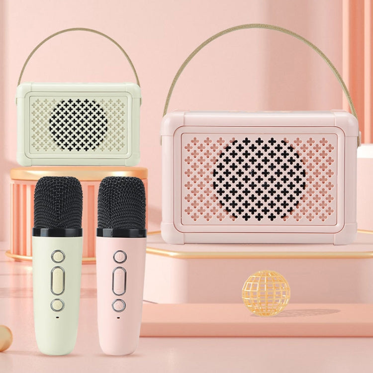 Portable Bluetooth Speaker Home Mini Karaoke Audio, Style: Dual-Microphone+Speaker(Pink) - Mini Speaker by PMC TechLife | Online Shopping South Africa | PMC TechLife