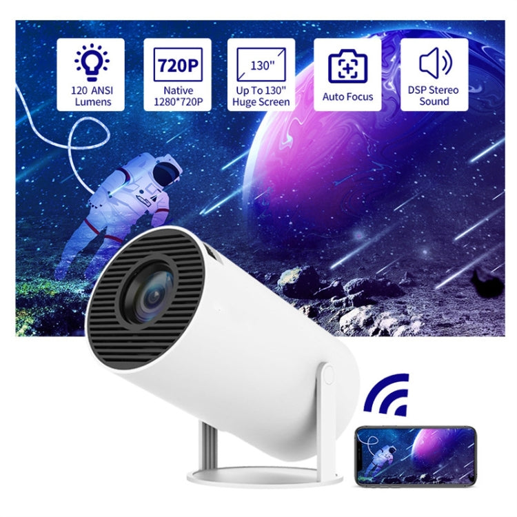HY300 Smart Projector Android 11.0 System 120 Lumen Portable Projector EU Plug - Mini Projector by PMC TechLife | Online Shopping South Africa | PMC TechLife