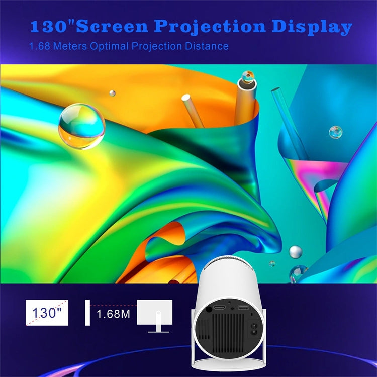 HY300 Smart Projector Android 11.0 System 120 Lumen Portable Projector EU Plug - Mini Projector by PMC TechLife | Online Shopping South Africa | PMC TechLife