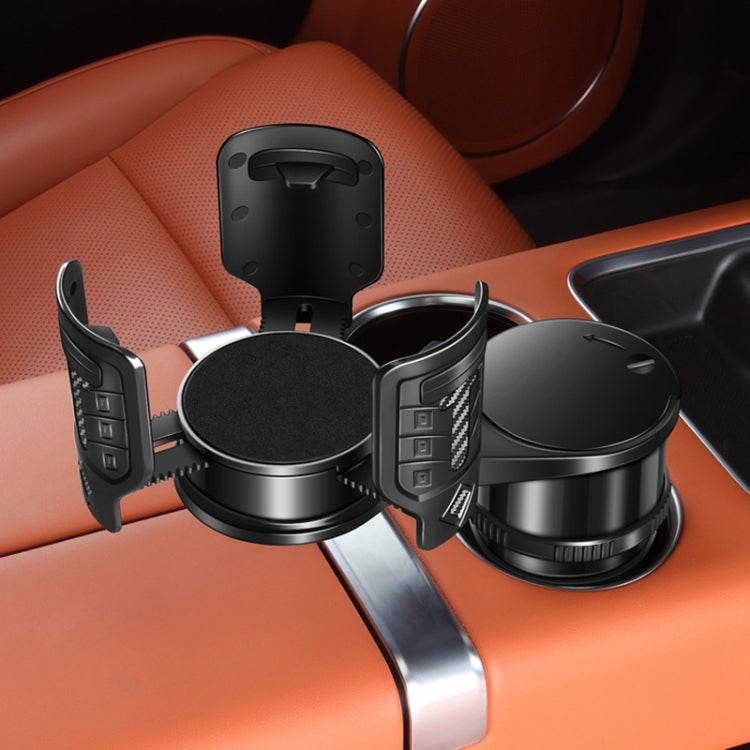 Carbon Fiber Multifunctional Car Modified Water Cup Holder Ashtray(Black) - Car Drink Holders by PMC TechLife | Online Shopping South Africa | PMC TechLife | Buy Now Pay Later Mobicred