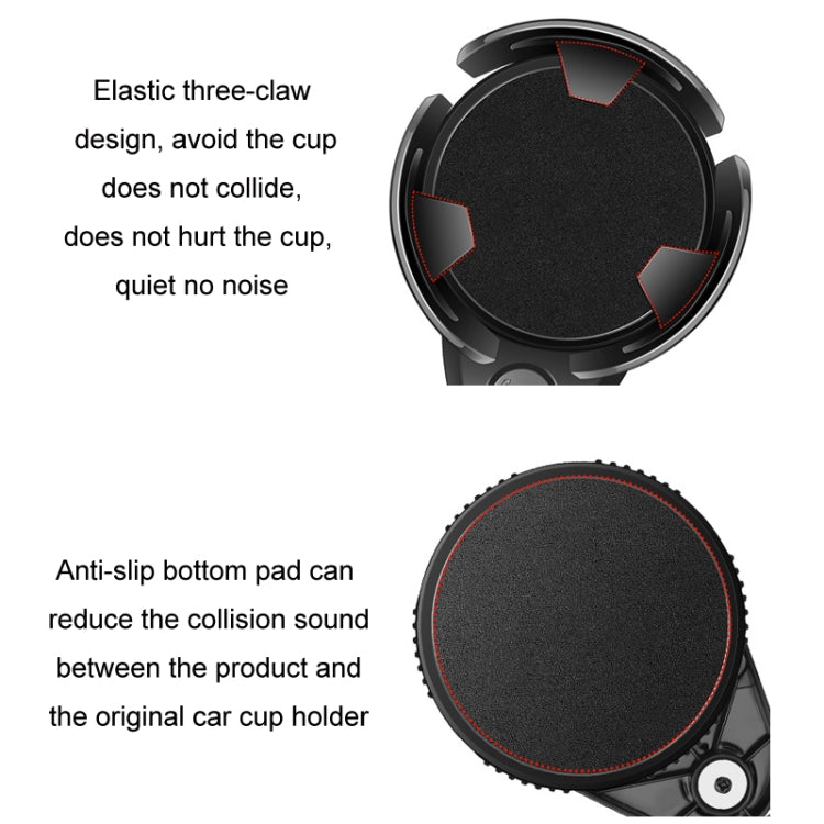 Carbon Fiber Multifunctional Car Modified Water Cup Holder Ashtray(Black) - Car Drink Holders by PMC TechLife | Online Shopping South Africa | PMC TechLife | Buy Now Pay Later Mobicred