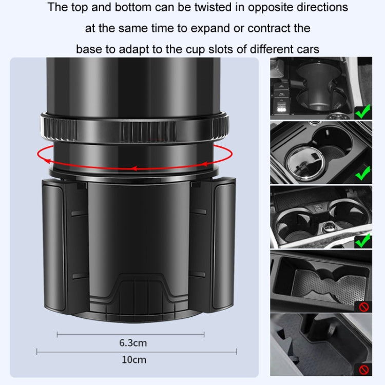 Carbon Fiber Multifunctional Car Modified Water Cup Holder Ashtray(Black) - Car Drink Holders by PMC TechLife | Online Shopping South Africa | PMC TechLife | Buy Now Pay Later Mobicred