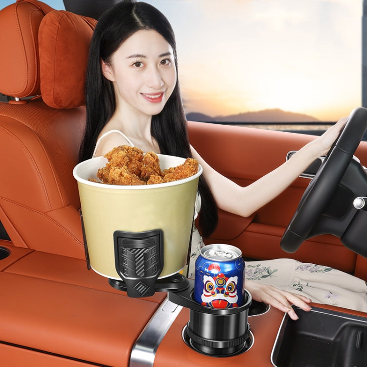 Carbon Fiber Multifunctional Car Modified Water Cup Holder Ashtray(Black) - Car Drink Holders by PMC TechLife | Online Shopping South Africa | PMC TechLife | Buy Now Pay Later Mobicred