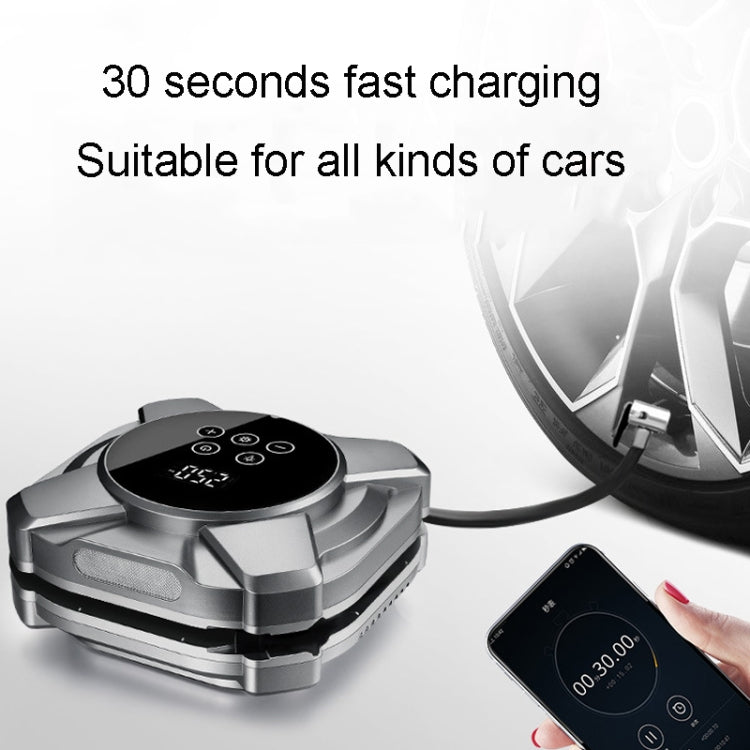 22 Cylinders Car Intelligent Digital Display Inflator Pump Portable Car Tire Pneumatic Engine(Silver) - Inflatable Pump by PMC TechLife | Online Shopping South Africa | PMC TechLife