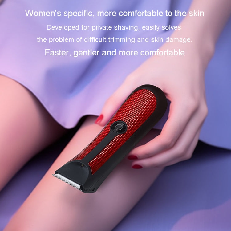 Women Electrical Hair Removal Instrument Shaving Knife Axillary Hair Shaver(Red) - Electric Shavers by PMC TechLife | Online Shopping South Africa | PMC TechLife | Buy Now Pay Later Mobicred