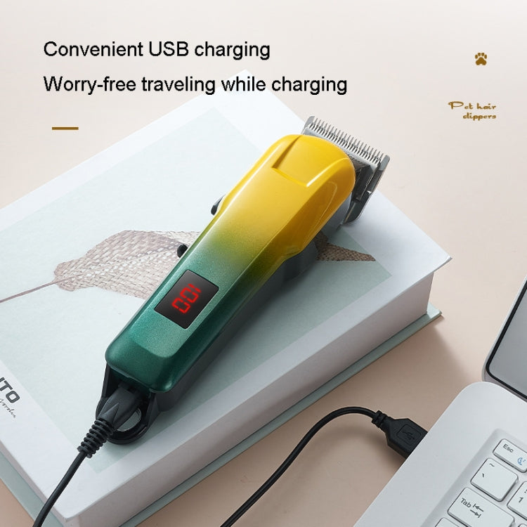 Shaver Hair Clipper Pet Electrical Pusher Grooming Machine(Ceramic White) - Electric Clipper by PMC TechLife | Online Shopping South Africa | PMC TechLife | Buy Now Pay Later Mobicred