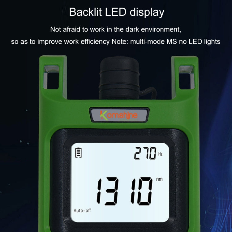 Komshine Handheld Laser Light Source Fiber Tester with LED Backlight, Model: KLS-35-MS - free shipping - PMC TechLife - Order now!