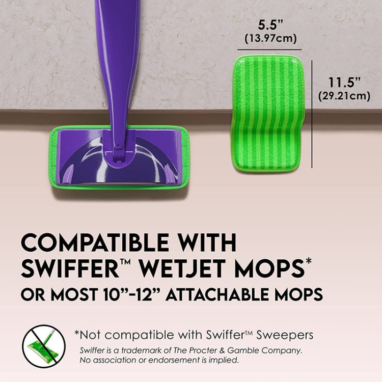 For Swiffer WetJet 10-12inch Adhesive Mop Pad Wet And Dry Mop Cloth Replacements(Green) - Other Accessories by PMc TechLife | Online Shopping South Africa | PMc TechLife | Buy Now Pay Later Mobicred