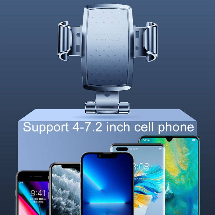 SHUNWEI SD-1132B Car Phone Suction Cup + Air Vent Holder Gravity Sensing Support Bracket(Gray) - Car Holders by SHUNWEI | Online Shopping South Africa | PMC TechLife | Buy Now Pay Later Mobicred
