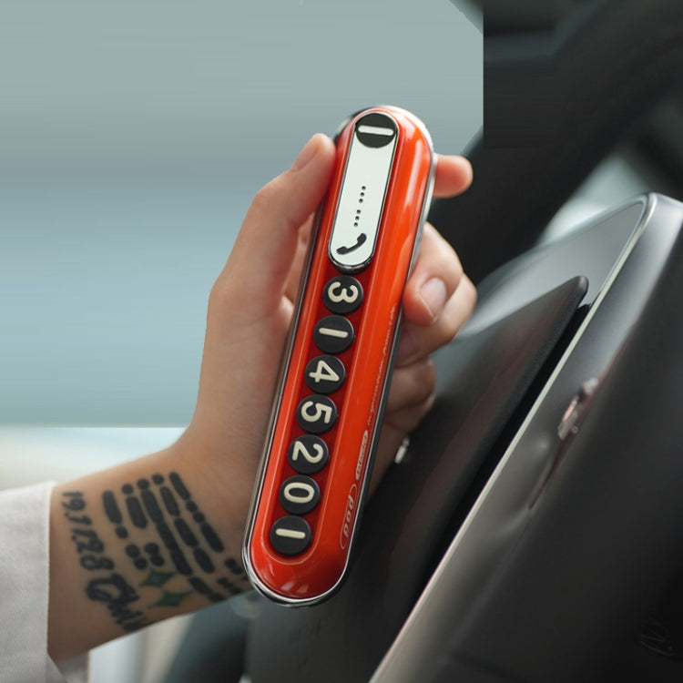 Bbdd Pod Temporary License Card Hidden Retro Parking Plate(Red) - free shipping - PMC TechLife - Order now!