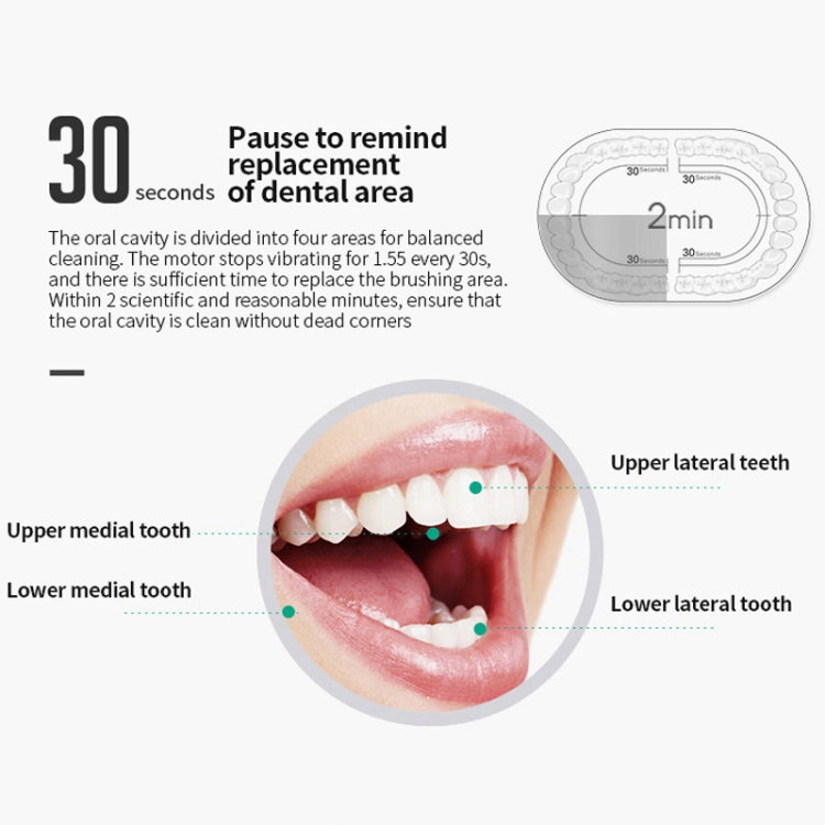 Rechargeable Ultrasonic Soft Bristle Electrical Toothbrushes Flosser 6 Gear With 4 Brushes(White) - Toothbrushes by PMC TechLife | Online Shopping South Africa | PMC TechLife | Buy Now Pay Later Mobicred