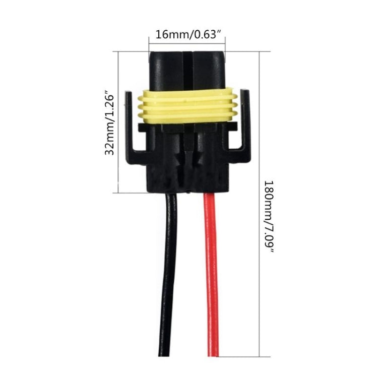 1pair For 9006 Car Headlight Socket Light Holder Plug With Cable - free shipping - PMC TechLife - Order now!