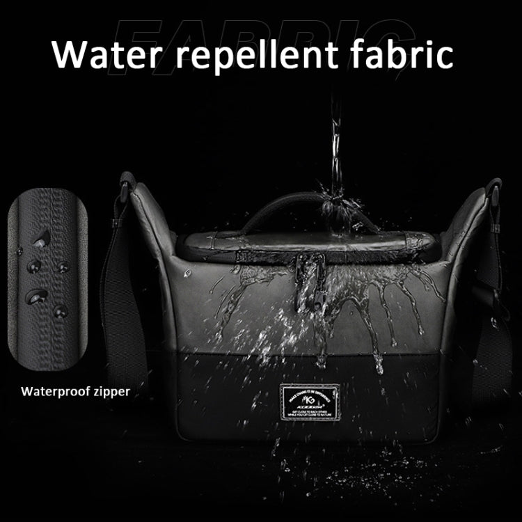 PU Leather Shoulder Crossbody Photography Bag SLR Camera Bag Lens Storage Bag(Brown) - Strap Satchel by PMC TechLife | Online Shopping South Africa | PMC TechLife | Buy Now Pay Later Mobicred