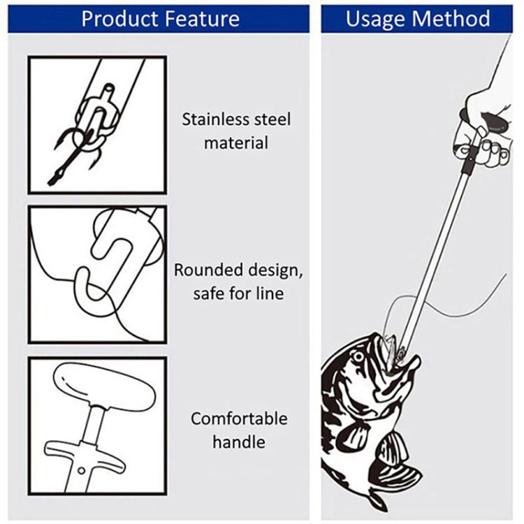 Aluminum Alloy Decoupler T-Shaped Fish Hook Remover Sea Fishing Equipment 24 X 7.5cm, Spec: Blue - Fishing Hooks by PMC TechLife | Online Shopping South Africa | PMC TechLife
