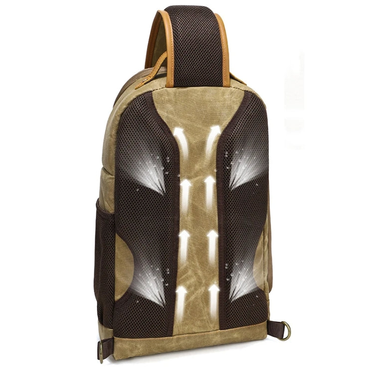 Outdoor Canvas Wear-resistant Waterproof Photography Shoulder Bag(Army Green) - Strap Satchel by PMC TechLife | Online Shopping South Africa | PMC TechLife | Buy Now Pay Later Mobicred