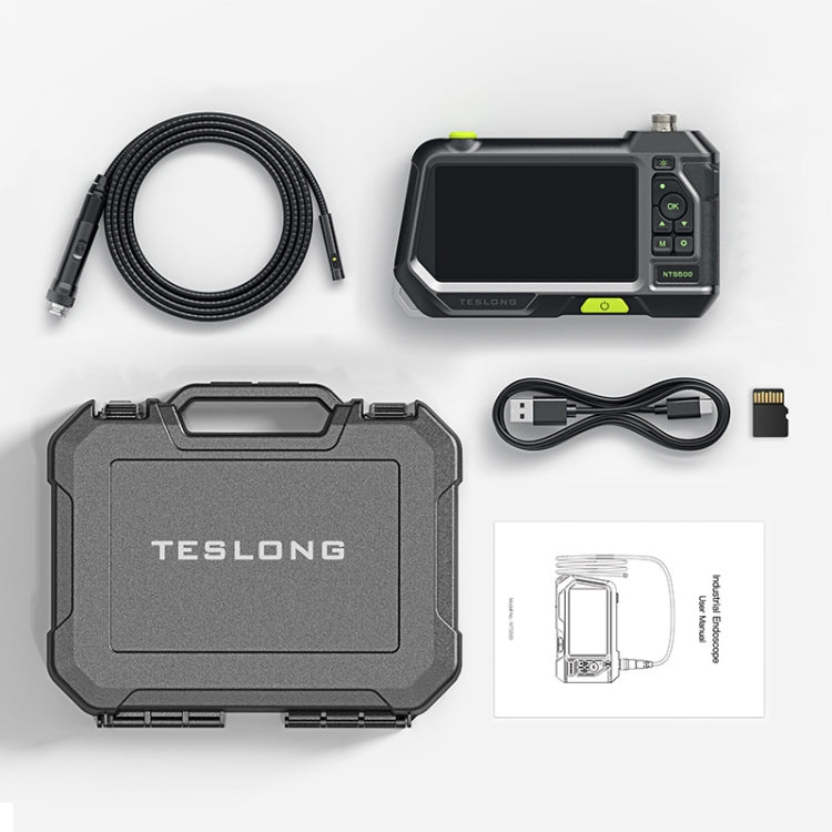 Teslong NTS500 5.5mm-3M Dual Lens 5 Inch Large Screen Industrial Pipe Borescope Industrial Inspection Tools - free shipping - PMC Jewellery - Order now!