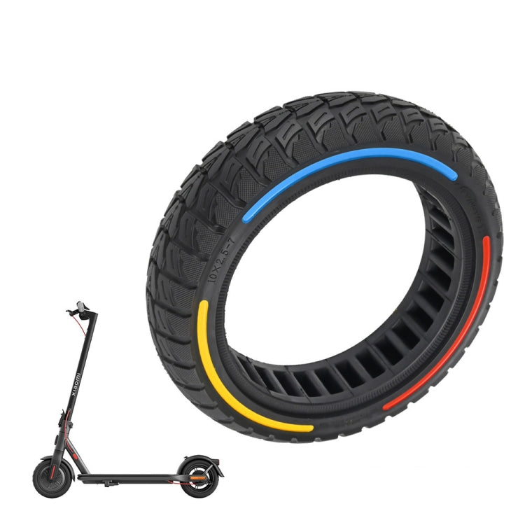 10 x 2.5-7 Inch Colorful Flick Off-Road Honeycomb Tires For Xiaomi Scooter 4 / 4 Pro(Tricolor) - Accessories & Parts by PMc TechLife | Online Shopping South Africa | PMc TechLife | Buy Now Pay Later Mobicred