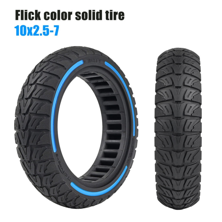 10 x 2.5-7 Inch Colorful Flick Off-Road Honeycomb Tires For Xiaomi Scooter 4 / 4 Pro(Tricolor) - Accessories & Parts by PMc TechLife | Online Shopping South Africa | PMc TechLife | Buy Now Pay Later Mobicred