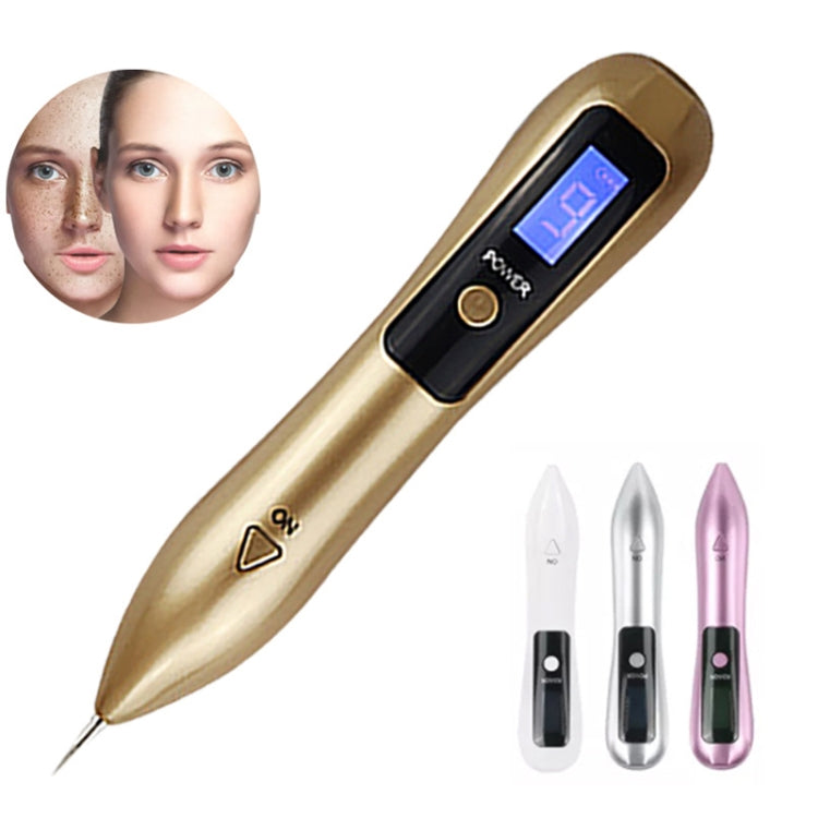9 Gears Mole Spotting Pen LCD Home Laser Mole Spot Sweeping Beauty Instrument Without Shoot Light(White) - free shipping - PMC TechLife - Order now!