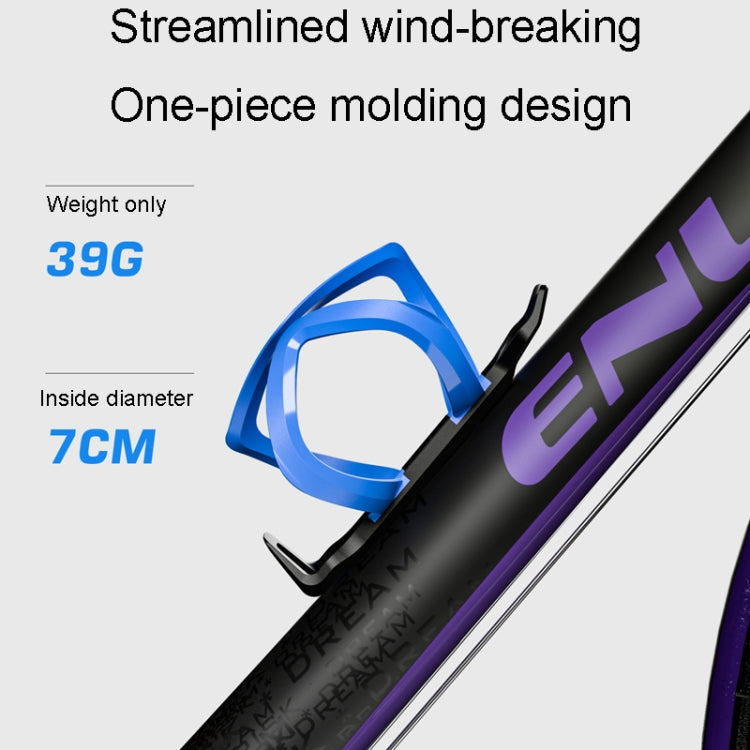 ENLEE R-60 Plastic Bicycle Bottle Cage Road And Mountain Bike Cylinder Holder Cycling Accessories(Black) - Holders by ENLEE | Online Shopping South Africa | PMC TechLife | Buy Now Pay Later Mobicred