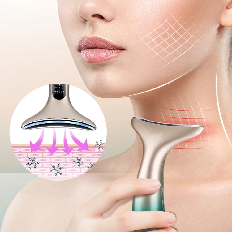 HY38 EMS Micro-Current Constant Temperature Neck Beauty Instrument Facial Introduction Device(White) - free shipping - PMC TechLife - Order now!
